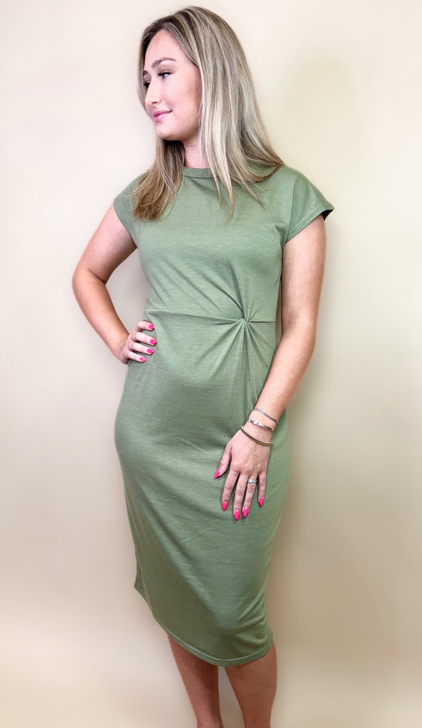 Leanna Dress in Olive