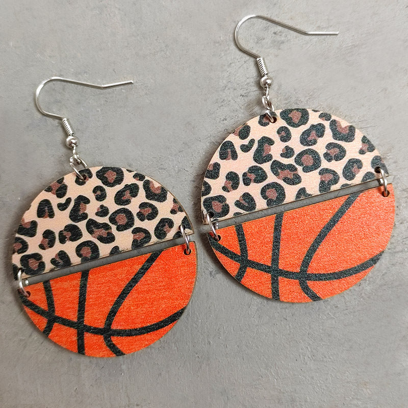 *RTS* Wooden Sports Earrings