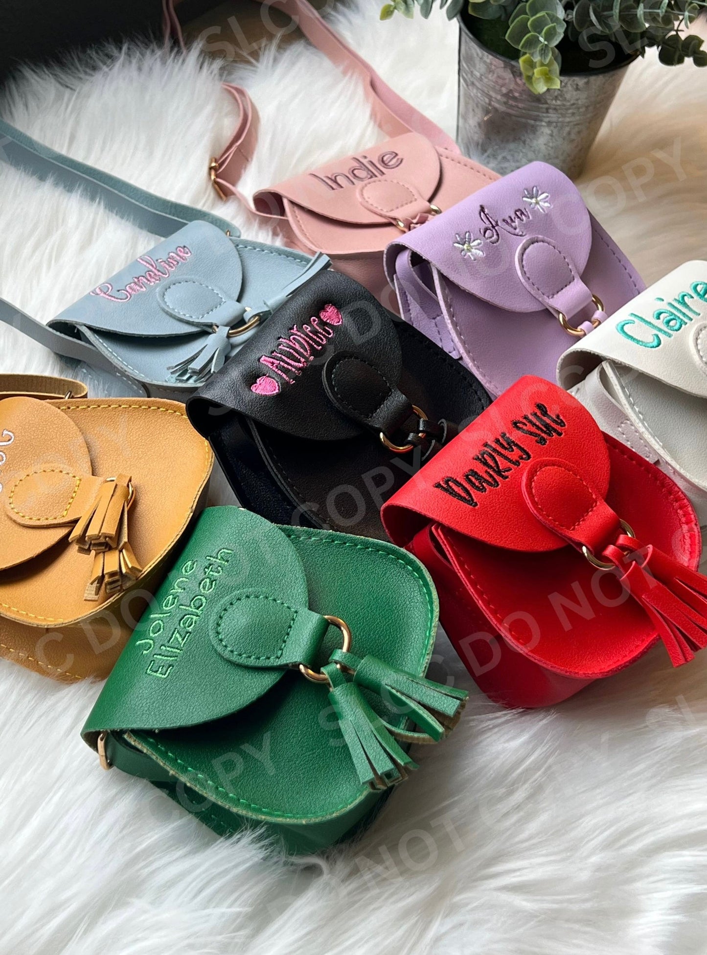 Personalized Embroidered Kids Purses