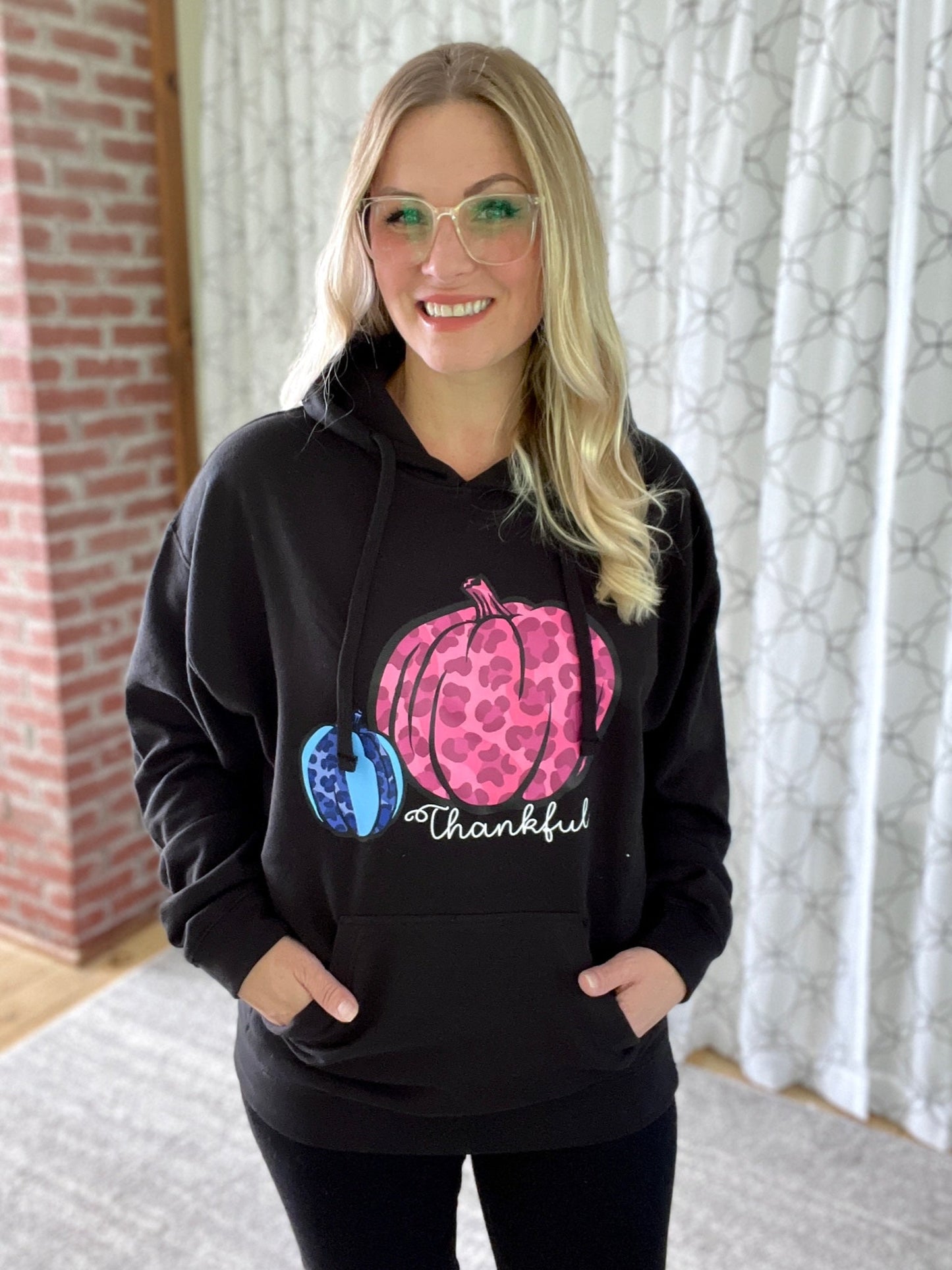 Thankful Pumpkin Graphic Hoodie