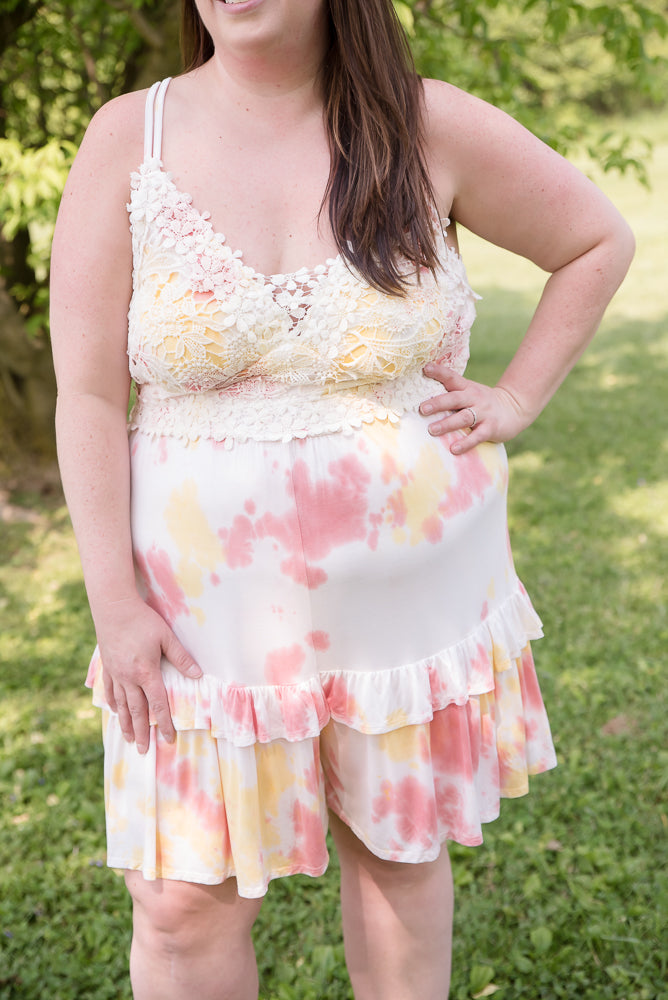 Cotton Candy Tie Dye Romper