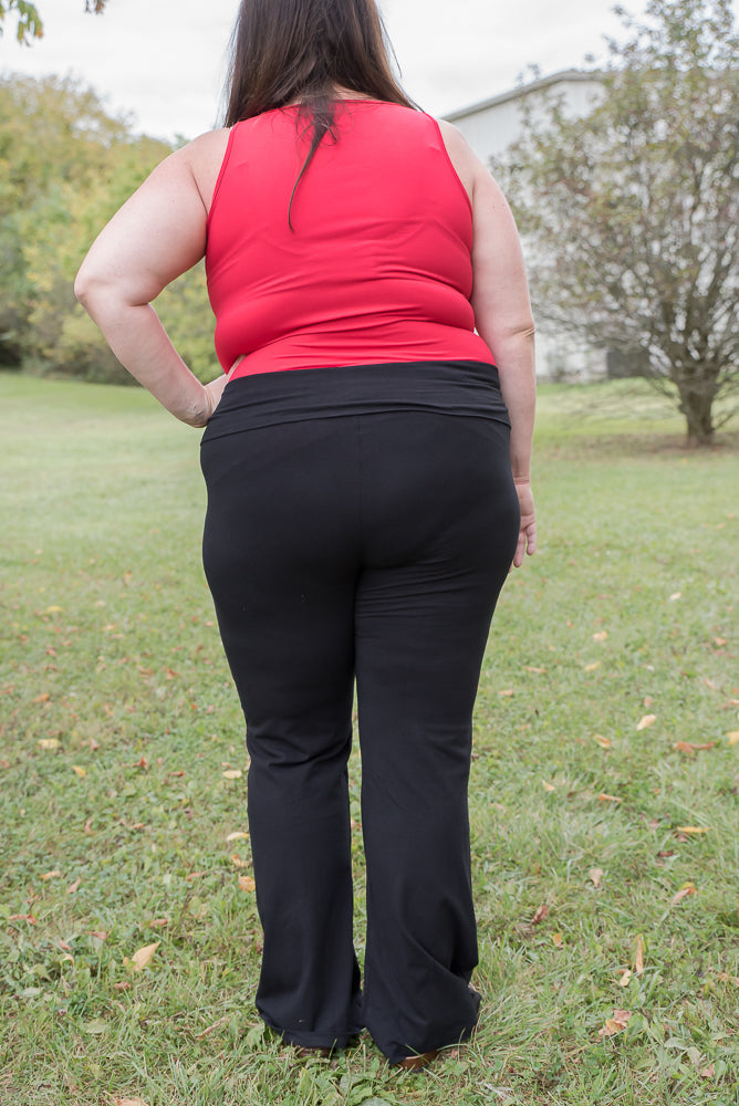 Small Changes Flare Yoga Pants in Black