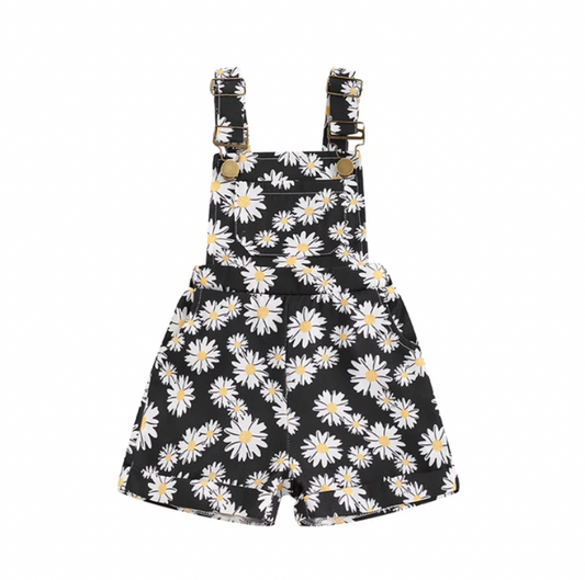 Black Daisy Overalls