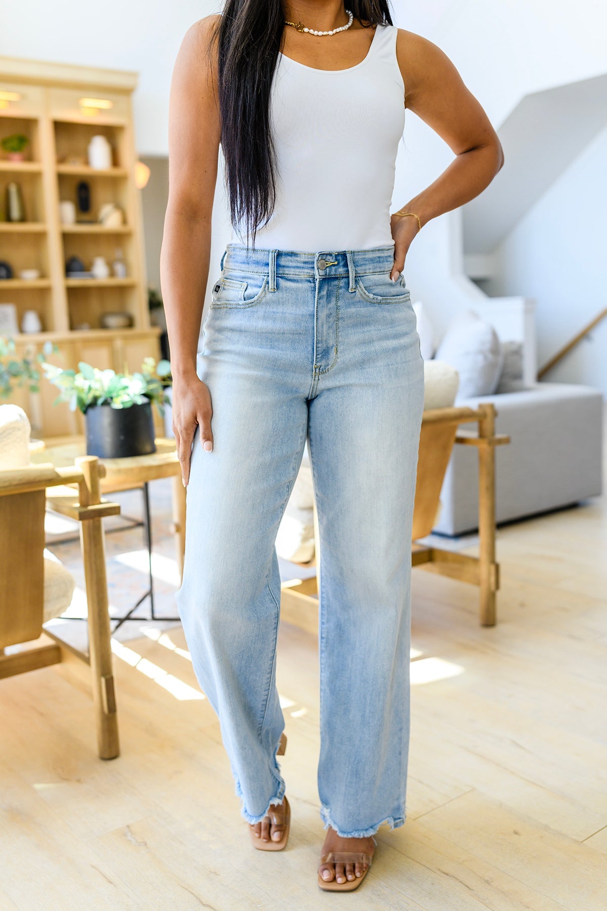 Tate High Rise Straight Jeans