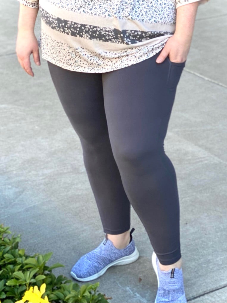 On The Go Leggings in Charcoal